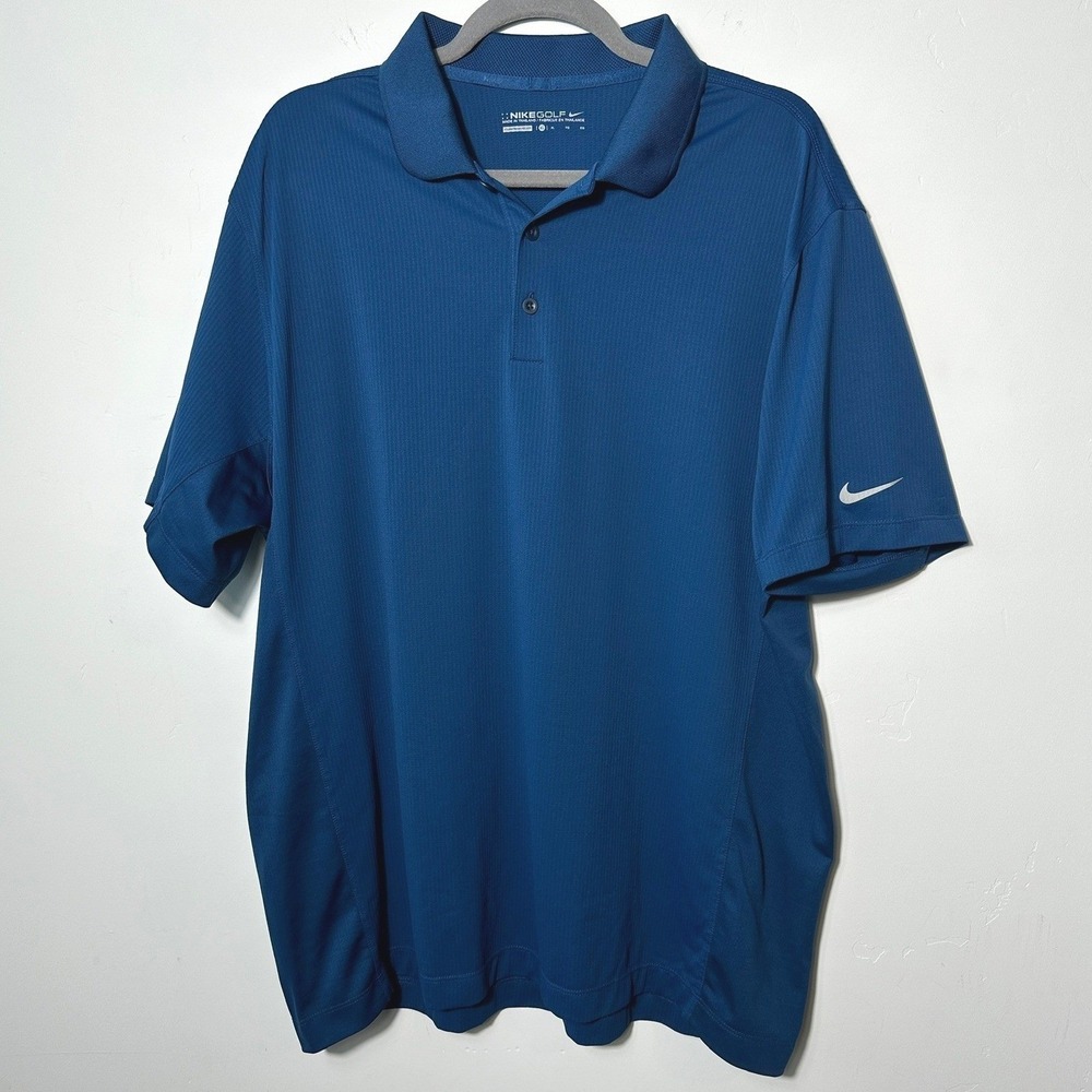 Nike Golf Men's Dri-FIT Micro Pique 2.0 Polo‎ XL Deep Teal Athleisure Pickleball